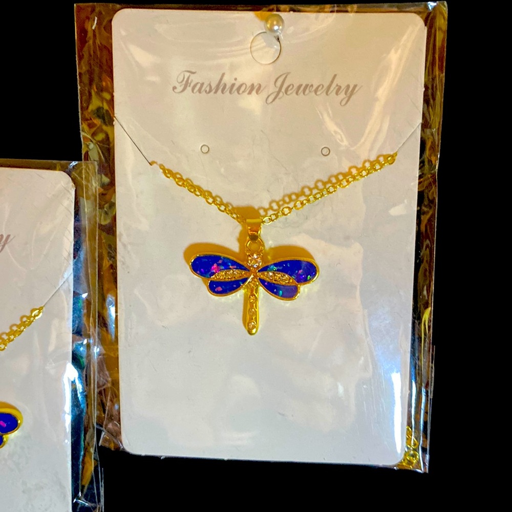 A dragonfly charm pendant